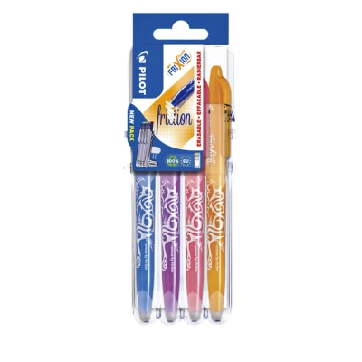 Afbeelding van Rollerpen Pilot Frixion Set2Go BL FR7 0.35mm set à 4 stuks fun ass