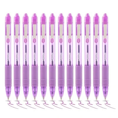 Afbeelding van Zebra Z Grip balpen glad violet (12 stuks)