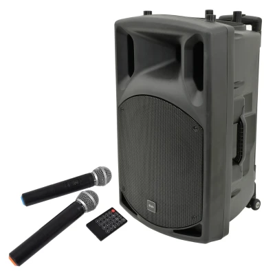 Afbeelding van QTX QX15PA Portable speaker met bluetooth en 2 microfoons