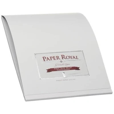 Afbeelding van Rössler Papier 2002831170 Paper Royal Briefblock DIN A4, 40 Blatt, eisgrau gerippt