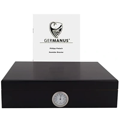 Afbeelding van GERMANUS Humidor Movella II voor 30 sigaren, zwart