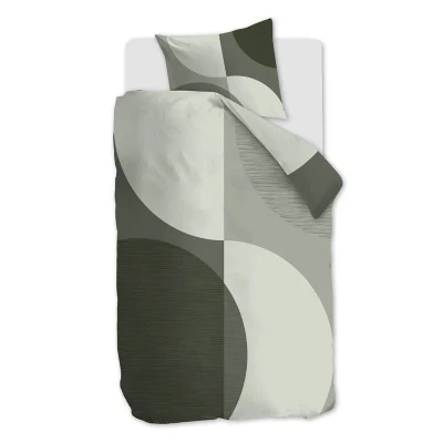 Afbeelding van Snoozing Terry Dekbedovertrek Eenpersoons 140x200/220 cm Green