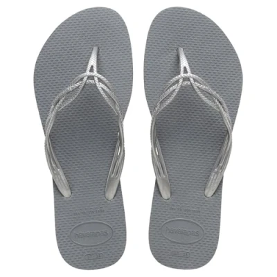 Afbeelding van Havaianas Flash Sweet Teenslippers voor dames, Staal Grijs Grijs, 4.5/5 UK