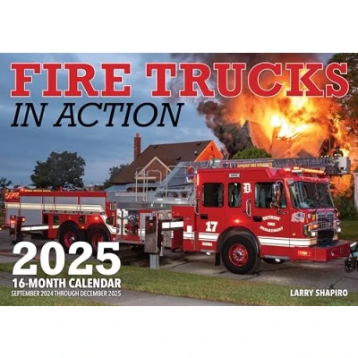 Afbeelding van Fire Trucks in Action 2025: 16 Month Calendar: September 2024 to December 2025