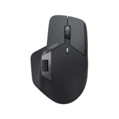Afbeelding van Rapoo MT760M Draadloze Muis 4000 DPI Sensor Milieuvriendelijke Oplaadbare Batterij Ergonomisch PC &amp; Mac Grijs Zwart
