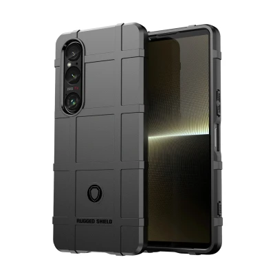 Afbeelding van Sony Xperia 1 VI Hoesje Siliconen en TPU (zacht) iMoshion Softcase/Backcover Zwart Telefoonhoesje Shockproof/Valbescherming