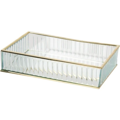 Afbeelding van Clayre &amp; Eef Sieradendoos 24x14x5 cm Glas Rechthoek Juwelendoos Sieradenbox Sieradenkist