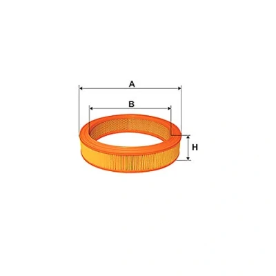 Afbeelding van MAGNETI MARELLI 153071762407 Luchtfilter 48mm 240mm Rond Filter insert