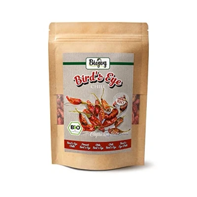 Afbeelding van Biojoy BIO Bird&#039;s Eye Chili, geheel en gedroogd (150 g), heel Chilipepers, extreem scherp