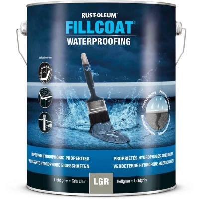 Afbeelding van rust oleum fillcoat lichtgrijs 5 ltr