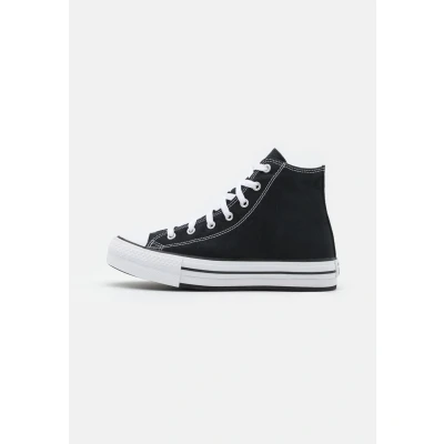 Afbeelding van Converse Chuck Taylor ALL STAR EVA LIFT Platform Unisex Sneakers hoog voor kinderen, Maat: 35.5, Schwarz Textiel