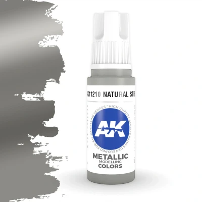 Afbeelding van Natural Steel Metallic Modelling Colors 17ml AK11210