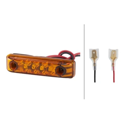 Afbeelding van Zijmarkerl led 24V 4 leds kabel 150mm 2PS 357 010 101
