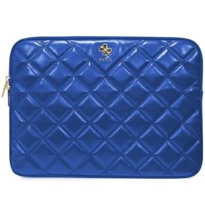 Afbeelding van Guess Quilted Big 4G Logo Universele Laptoptas (Geschikt voor toestellen tot 14&quot;) Blauw