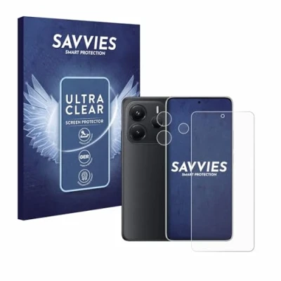 Afbeelding van Savvies Screenprotector voor Xiaomi Redmi Note 14 (Voor+Camera) Folie Beschermfolie transparant (18 Stuks)