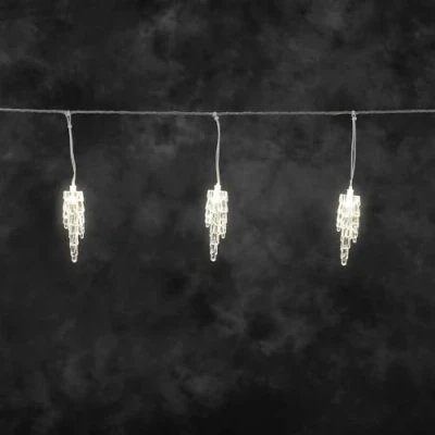 Afbeelding van Ijspegelverlichting led kerstverlichting buiten en binnen 20 lampj