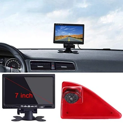 Afbeelding van Dynavsal achteruitrijcamera transporter + 7 inch TFT LCD scherm automonitor, remlicht autodak set voor Opel Vauxhall Movano ab 2010/Renault Master 2010/Nissan NV400 2010