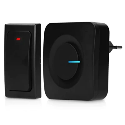 Afbeelding van Alecto ADB30ZT Draadloze deurbel zonder batterijen, zwart Black
