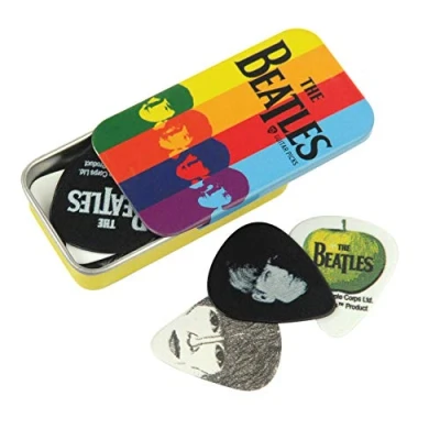 Afbeelding van D&#039;Addario Beatles Pick Box Stripes 15 pakket, 1CAB4 15BT2 Plectrum set