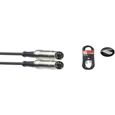 Afbeelding van Stagg SMD1 1 m 5 pins DIN mannelijke connector midikabel