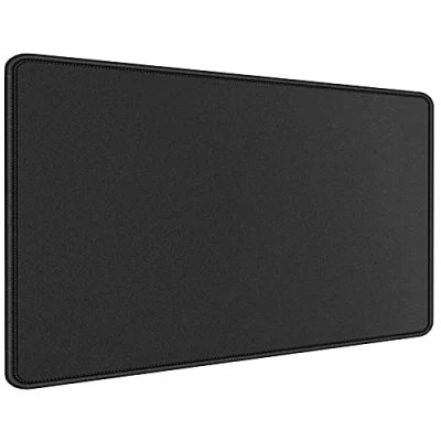 Afbeelding van Hosimoln Gaming muismat, verlengde afmetingen 90 x 40 cm, dikte 3 mm, premium getextureerde antislip en waterdichte computermuismat met gestikte randen voor gamen, kantoor thuis,