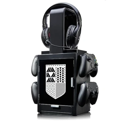 Afbeelding van Numskull Destiny Light Logo Inspired Gaming Locker voor 4 Controllers 10 Games Koptelefoon
