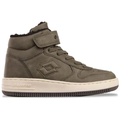 Afbeelding van LOTTO Paliot Fur K Sneakers voor kinderen, uniseks, Olive Black, 28 EU