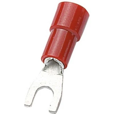 Afbeelding van Vork kabelschoen (m) 5,3mm (M5) / rood (100 stuks)