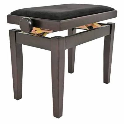 Afbeelding van NAVARREZ Pianobanken Elegance palissander mat, hoogte verstelbaar 45 58 cm, NV44