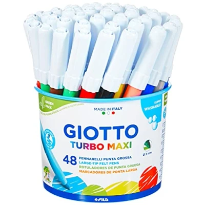 Afbeelding van Set Viltstiften Giotto Maxi 48 Stuks Multicolour