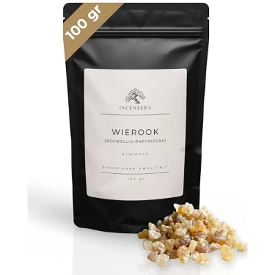 Afbeelding van wierook om te roken 100 gram uit Ethiopië, Eritrea Boswellia papyrifera rookhars natuurzuiver rookwerk kerkkwaliteit incense hars Frankincense