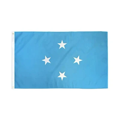 Afbeelding van AZ Flag Micronesia 3x5 Ft 100D Polyester Micronesian Banner with Two Metal Grommets Fade Resistant Vivid Colors 3&#039; x 5&#039; Feet 150x90 Cm