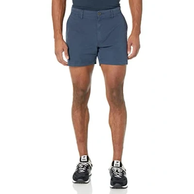 Afbeelding van Goodthreads mannen 12,7 cm binnenbeenlengte platte voorkant stretch chino korte,marineblauw,28W