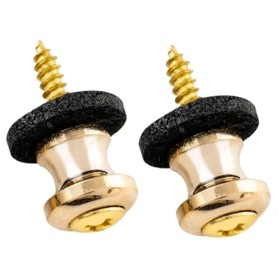 Afbeelding van Musiclily Pro Staal Strap Button Endpins voor Ukulele Klein Formaat Gitaar Bas, Goud (Set van 2)