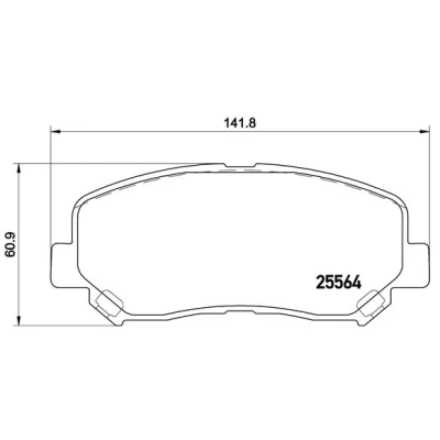 Afbeelding van Brembo Remblokset P 49 045X