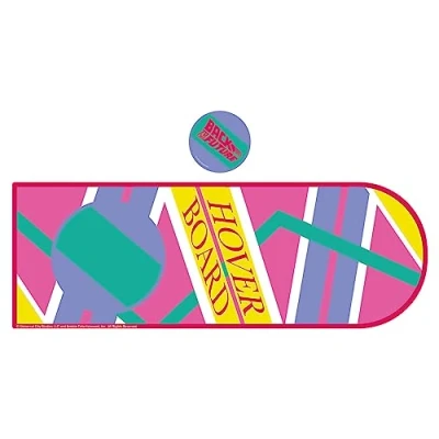 Afbeelding van FaNaTtik Back to the Future XL Hoverboard bureauonderlegger en onderzetterset