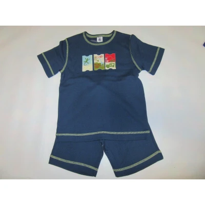 Afbeelding van Petit Bateau Zomer pyjama Jongen Blauw Jungle 4 jaar 102