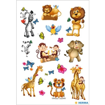 Afbeelding van 10x Herma Stickers Dierentuindieren