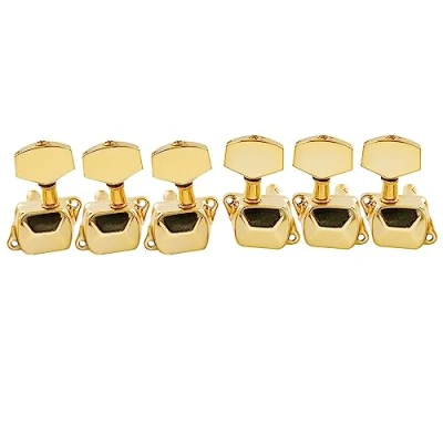 Afbeelding van Musiclily 3L+3R Semi closed Gitaar Tuners Stemmechanieken voor Elektrische of Akoestische Gitaar,Goud