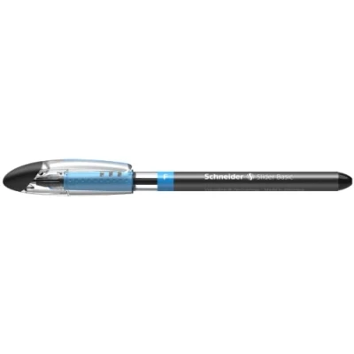 Afbeelding van Schneider 151001 Slider Basic balpen (cap model met soft grip zone, lijndikte F = fijne lijn) 1 verpakking, zwart
