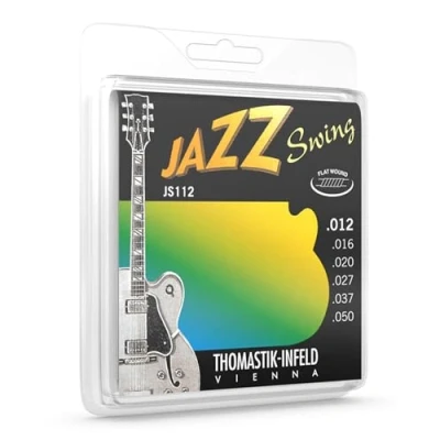 Afbeelding van Thomastik JS112 E snarenset 012 016 020 027 037 050 Jazz Swing Flat wound