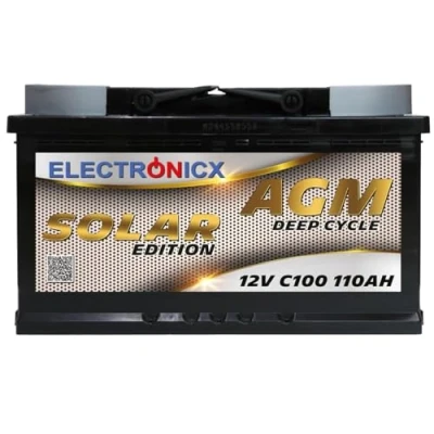 Afbeelding van Electronicx caravan Edition AGM Zonne accu, 12 V, 110 Ah, gel accu voor