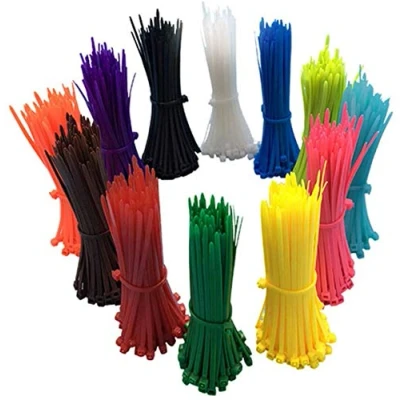 Afbeelding van 1200 stuks gekleurde kabelbinders 100 mm kleurrijk hoge kwaliteit sterke nylon rits van, meerkleurig, kabelbinderset UV bestendig