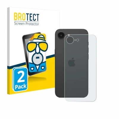 Afbeelding van BROTECT Screenprotector voor Apple iPhone 16e (Achterkant) Folie Beschermfolie matte (2 Stuks)
