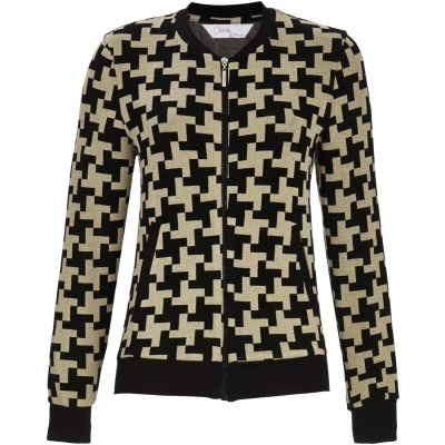 Afbeelding van Chique vest pied de poule Zwart Maat 42