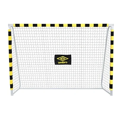 Afbeelding van Umbro Voetbaldoel 300 x 200 90cm Voetbalgoal Groot Metaal Zwart/Geel