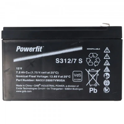 Afbeelding van Exide Powerfit S312 / 7S loodbatterij, aansluiting 4.8, VDS goedkeuring