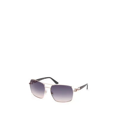 Afbeelding van Guess Donna GU00159 28W Occhiali da sole Metallo Oro Blu Squadrata Normale