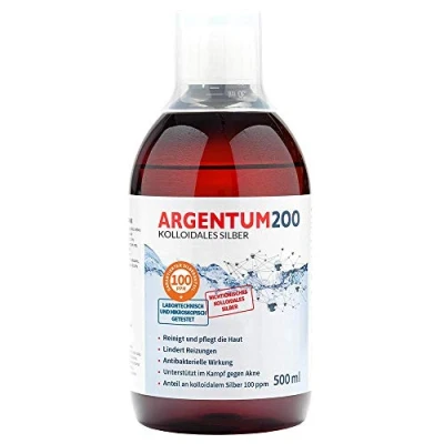 Afbeelding van AURA HERBALS® Colloïdaal zilver 100 ppm (500 ml) Argentum200 hoge concentratie niet ionisch veilig en effectief 100%
