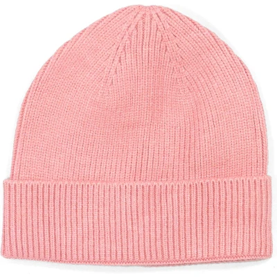 Afbeelding van STUDIO Ivana gebreide beanie roze muts one size middenroze wintermuts dames